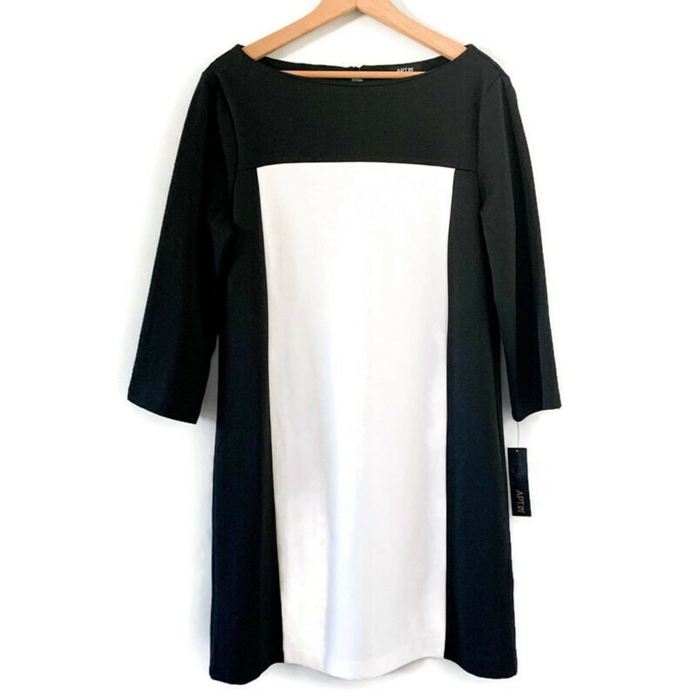 Apt. 9 color block shift dress M